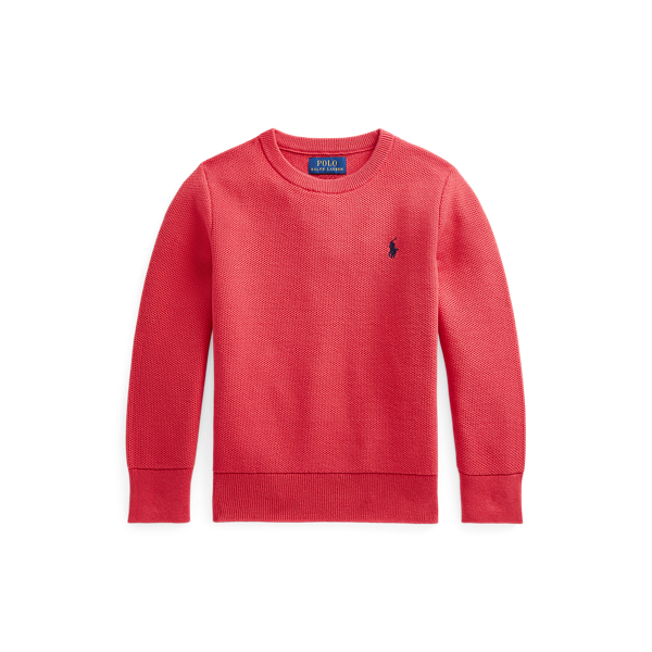 Mesh-Knit Cotton Jumper BOYS 1.5-6 YEARS 1