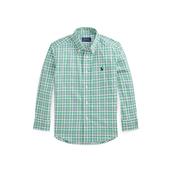 Plaid Cotton Poplin Shirt BOYS 1.5-6 YEARS em 1