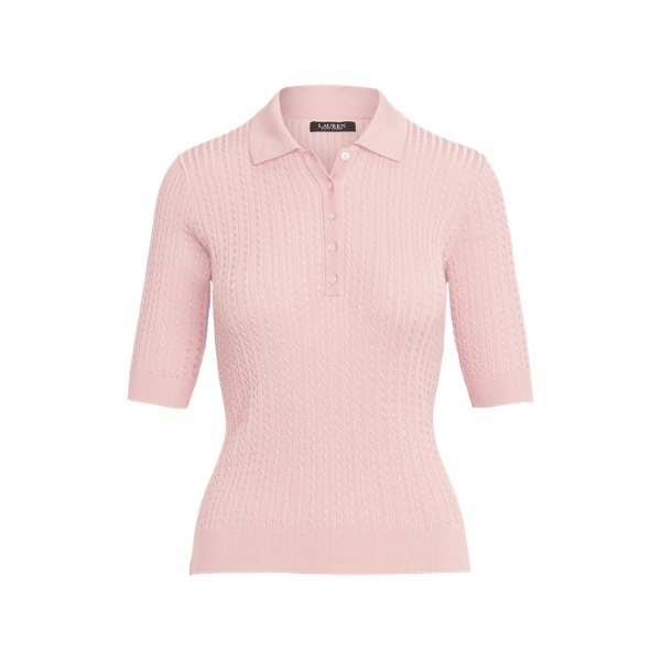 Polo-Pullover mit Zopfmuster Lauren in 1