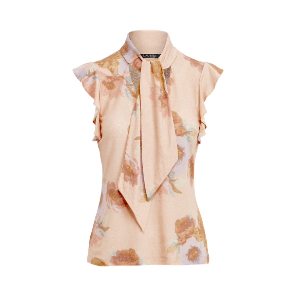 Gebl&uuml;mtes Oberteil mit Bindeb&auml;ndern Lauren in 1