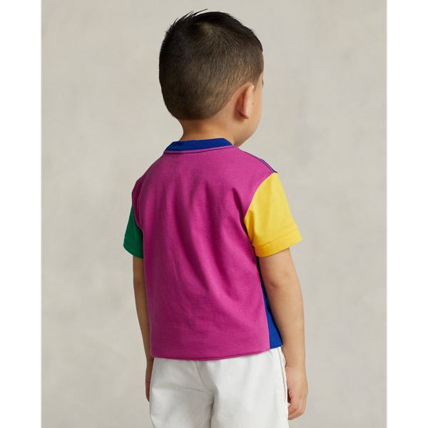 Cruise Navy Color-Blocked Logo Cotton Tee Boys 2-7 5