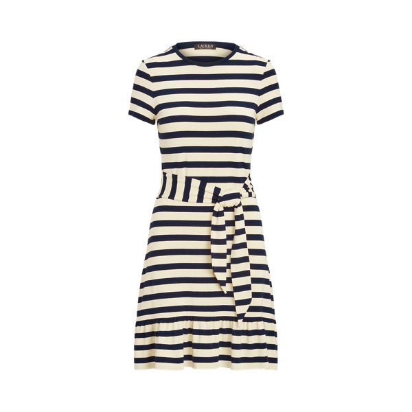 Robe t-shirt en jersey ray&eacute; Lauren en 1