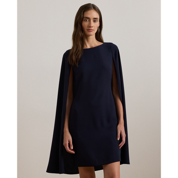 Georgette cape dress hotsell