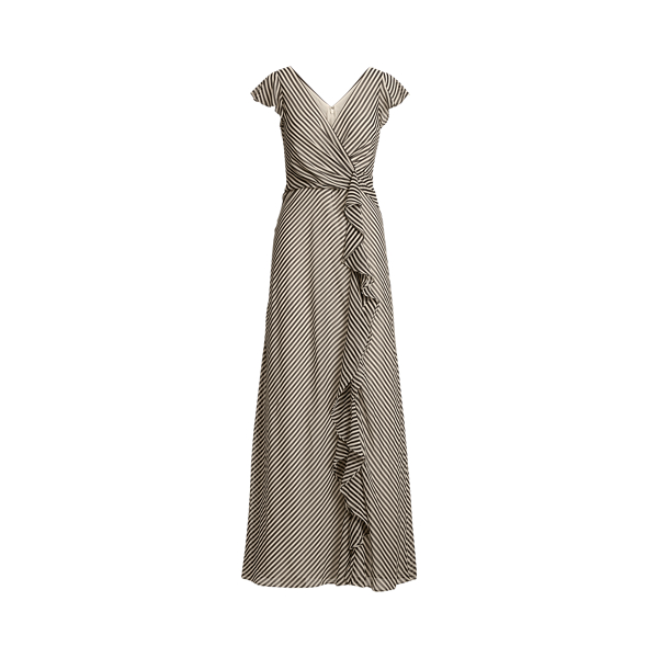 Striped Chiffon Gown Lauren 1