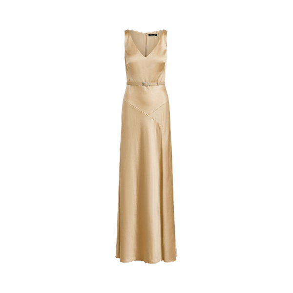 Satin Sleeveless Gown Lauren 1