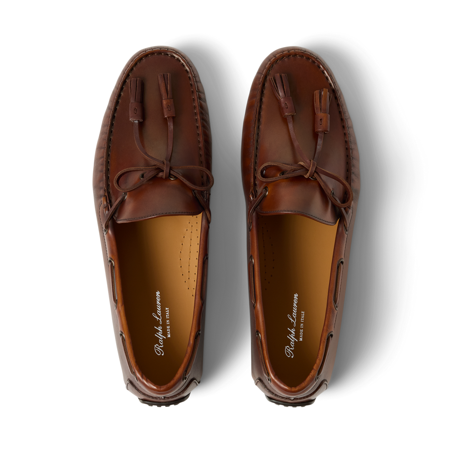 Ralph Lauren Harold Calfskin Tassel Driver, цвет: Рыжевато-коричневый — фото 3