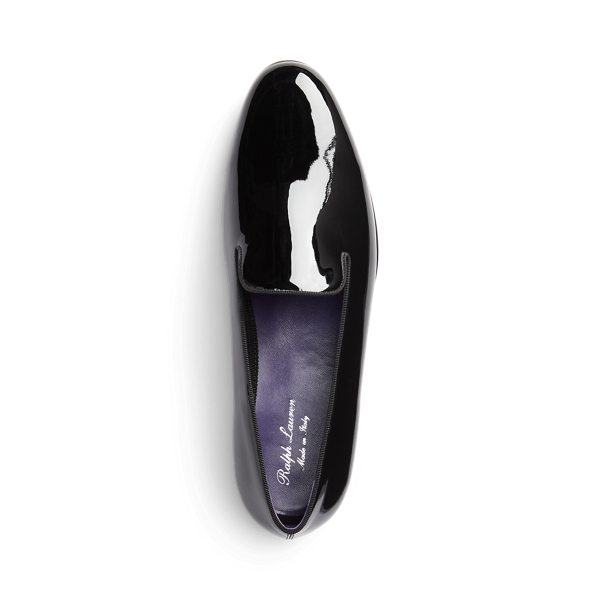 Alonzo Patent Calfskin Slipper