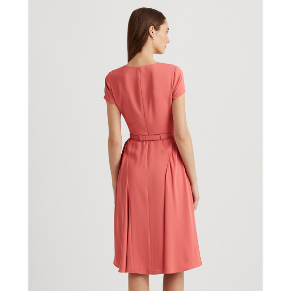Red Sky Belted Georgette Dress Lauren 5