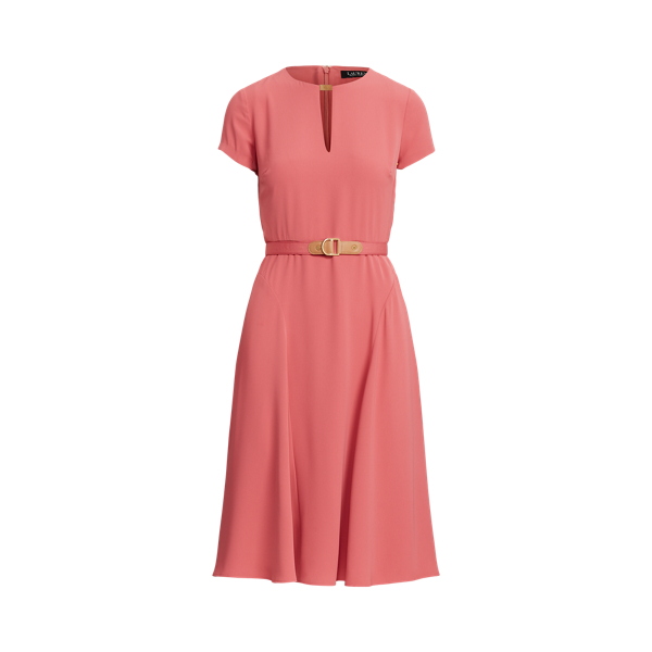 Red Sky Belted Georgette Dress Lauren 2