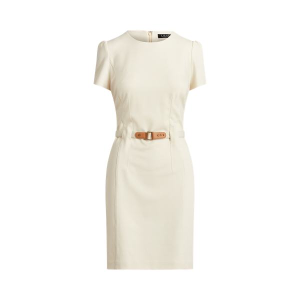 Belted Ponte Dress Lauren Petite em 1