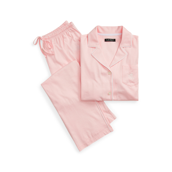 Knit Cotton-Blend Sleep Set Lauren 1