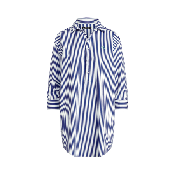 Striped Popover Sleep Shirt Lauren 1