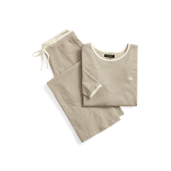 Pyjama &agrave; capuche et jambe large Lauren en 1