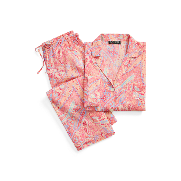 Paisley Cotton-Blend Sleep Set Lauren 1