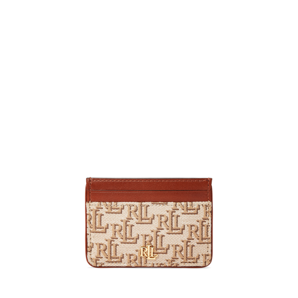 Monogram Jacquard Slim Card Case Lauren 1