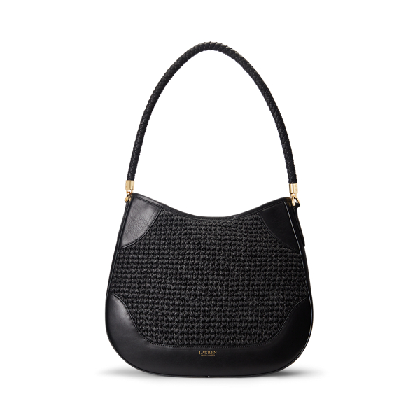 Gro&szlig;e Schultertasche Charli aus Stroh