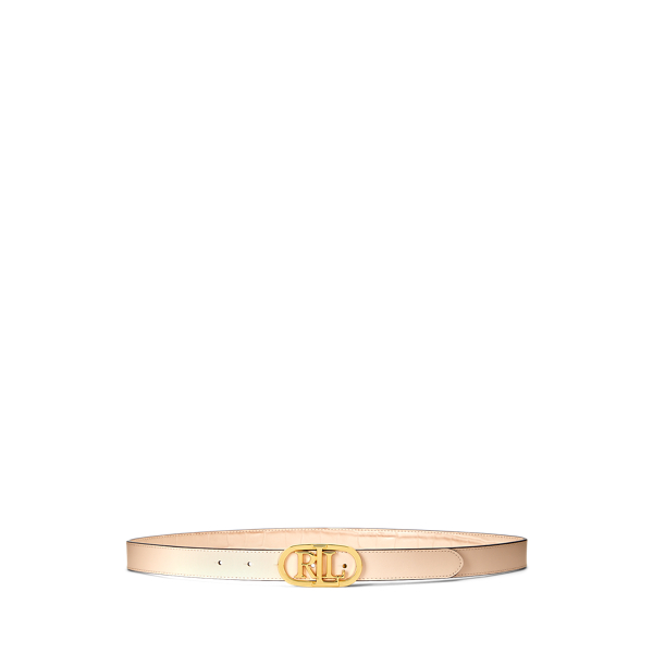 Logo Reversible Leather Belt Lauren 1