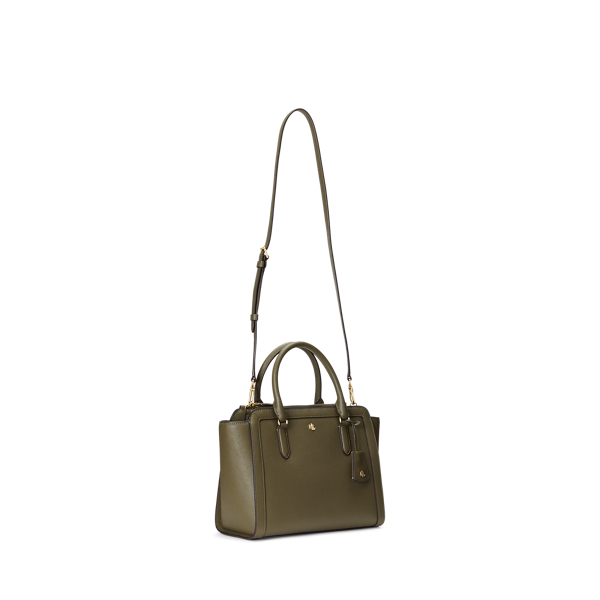 Sage Crosshatch Leather Medium Brooke Satchel Lauren 2