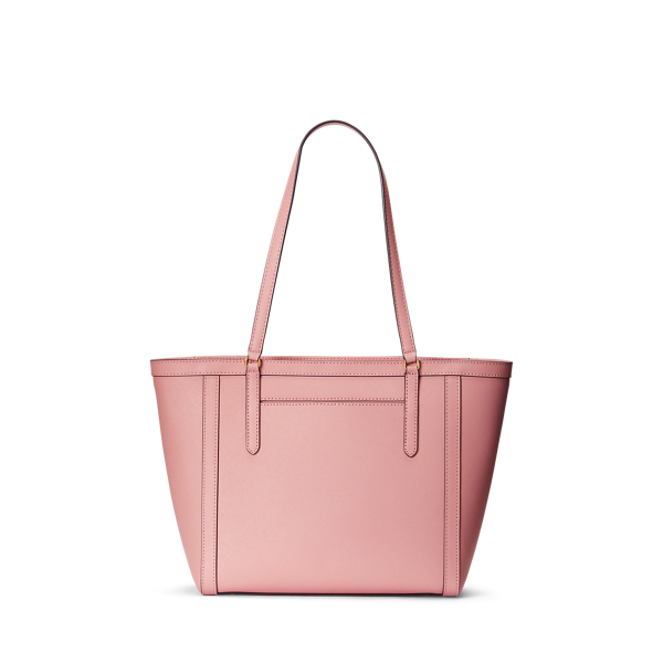Tote Clare media in pelle tratteggiata Lauren in Rosa cuoio 5