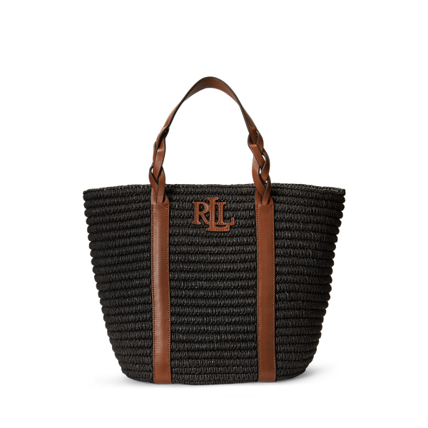 Ralph lauren straw tote bag sale