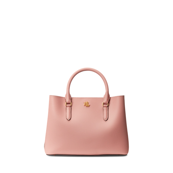 Smooth Leather Small Marcy Satchel