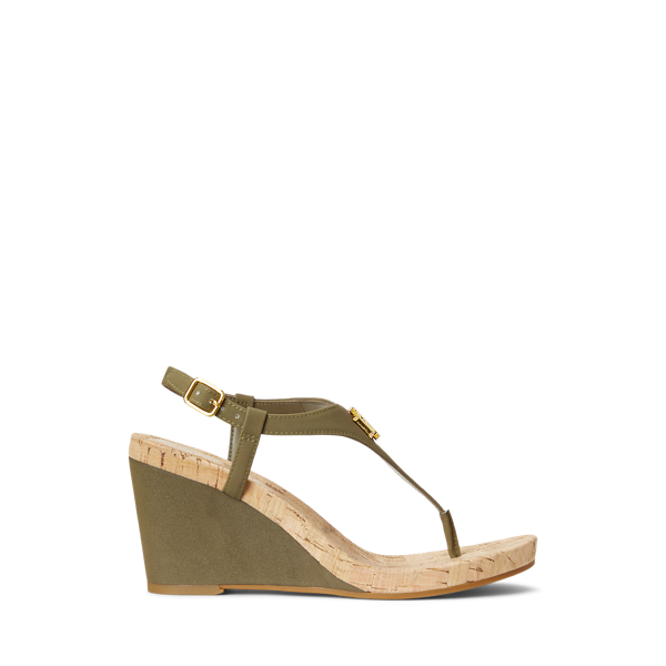 Jeannie sandaal van imitatie-nubuck Lauren in 1