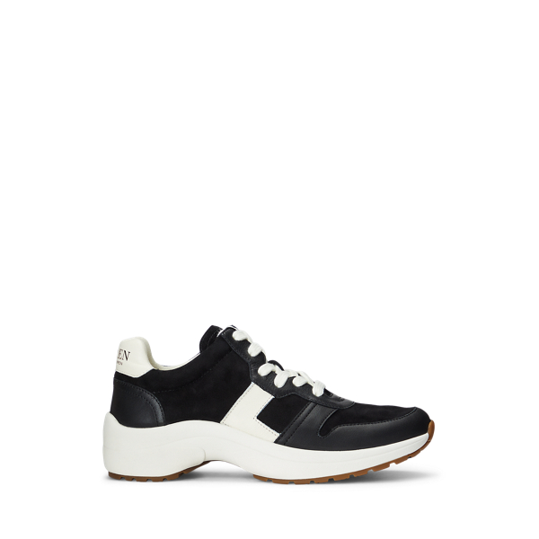 Rylee sneaker van su&egrave;de en leer Lauren in 1