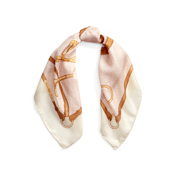 Kerry Equestrian Silk-Blend Square Scarf