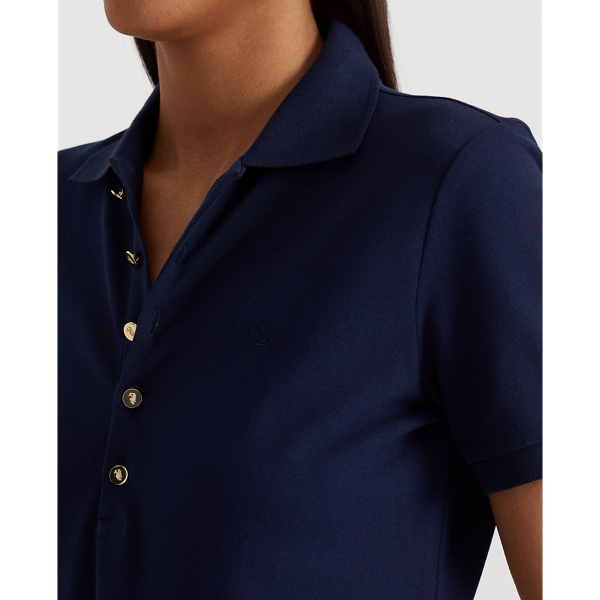 Piqu&eacute;-Poloshirt Lauren Petite in Edles Lila 6