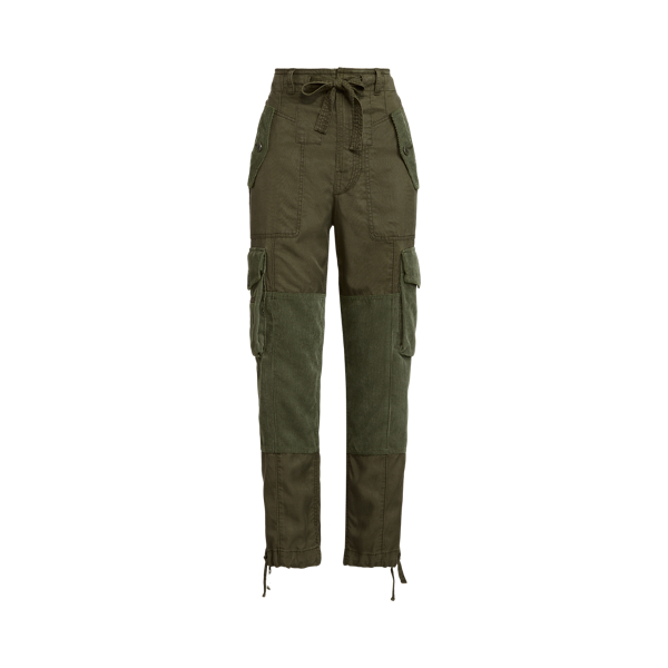 Linen-Blend Twill Cargo Trouser Polo Ralph Lauren 1