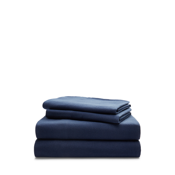 Lauren Home Solid Flannel Sheet Set 1