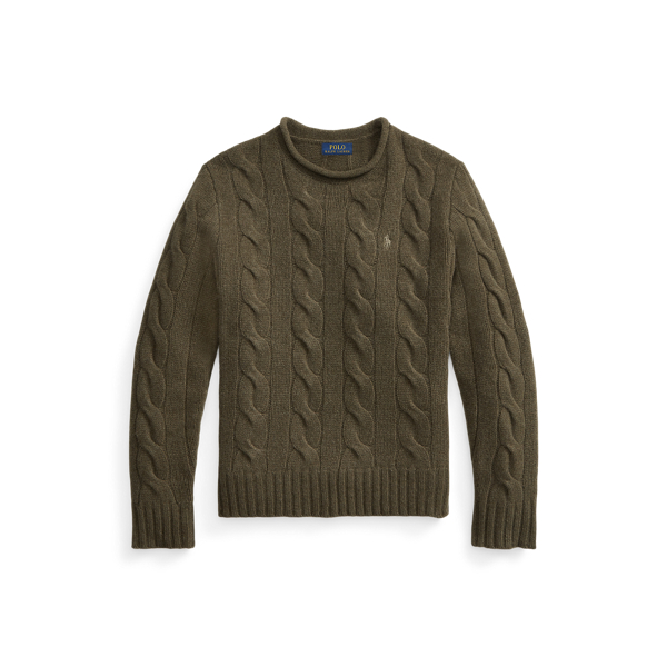 Pull &agrave; col roulott&eacute; en laine m&eacute;lang&eacute;e Polo Ralph Lauren en 1
