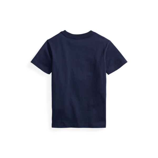 Refined Navy Ski Polo Bear Cotton Tee Boys 1.5-6 Years 2