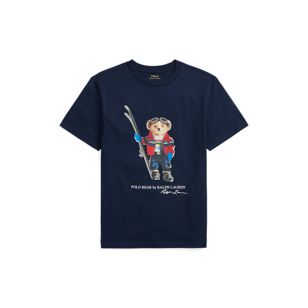 Ski Polo Bear Cotton Tee Boys 6-14 Years 1