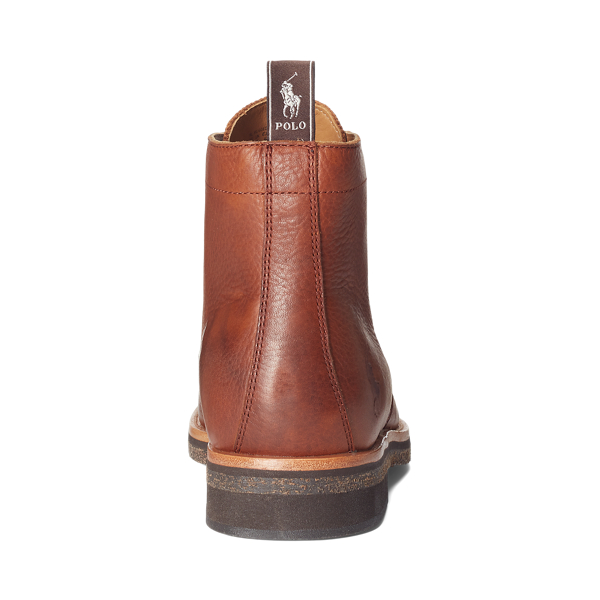 Peanut Tumbled Leather Boot Polo Ralph Lauren 3