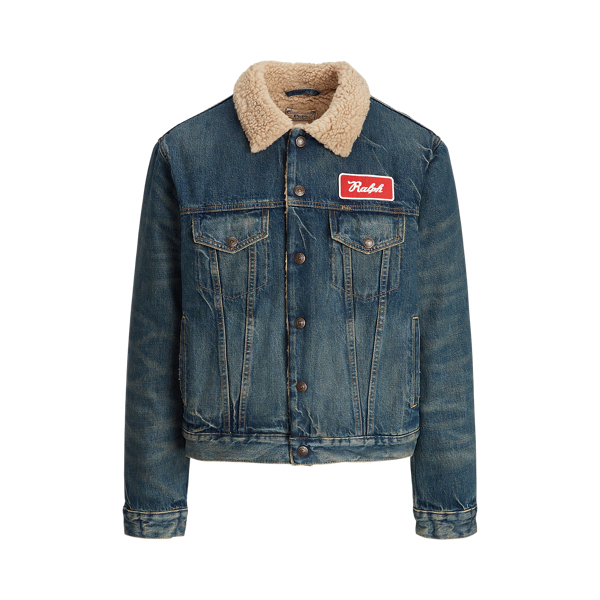 Denim jack met gelaagde fleecevoering Polo Ralph Lauren in 1