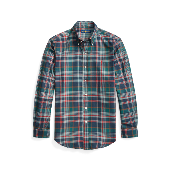 Custom Fit Plaid Twill Shirt Polo Ralph Lauren em 1