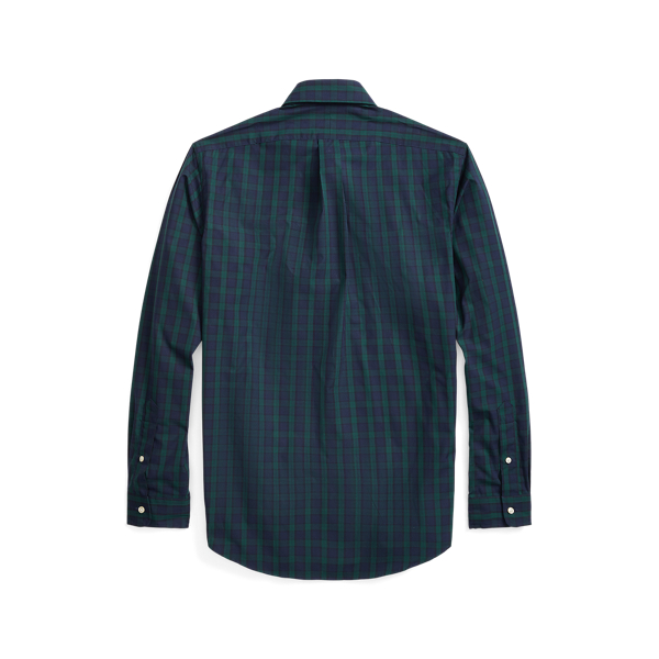5524 Green/Navy Custom Fit Plaid Poplin Shirt Polo Ralph Lauren 2
