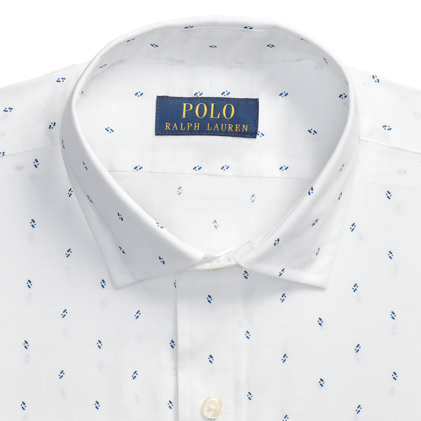 White Arrow Ditsy Custom Fit Poplin Shirt Polo Ralph Lauren 2