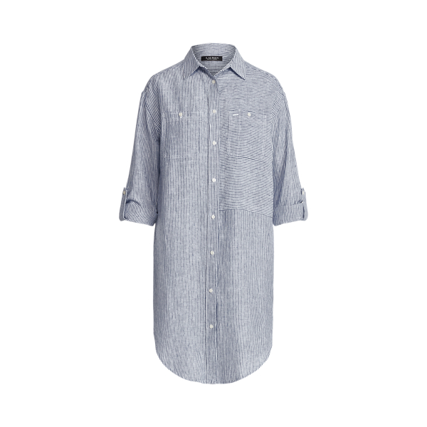 Striped Linen Shirtdress Lauren 1