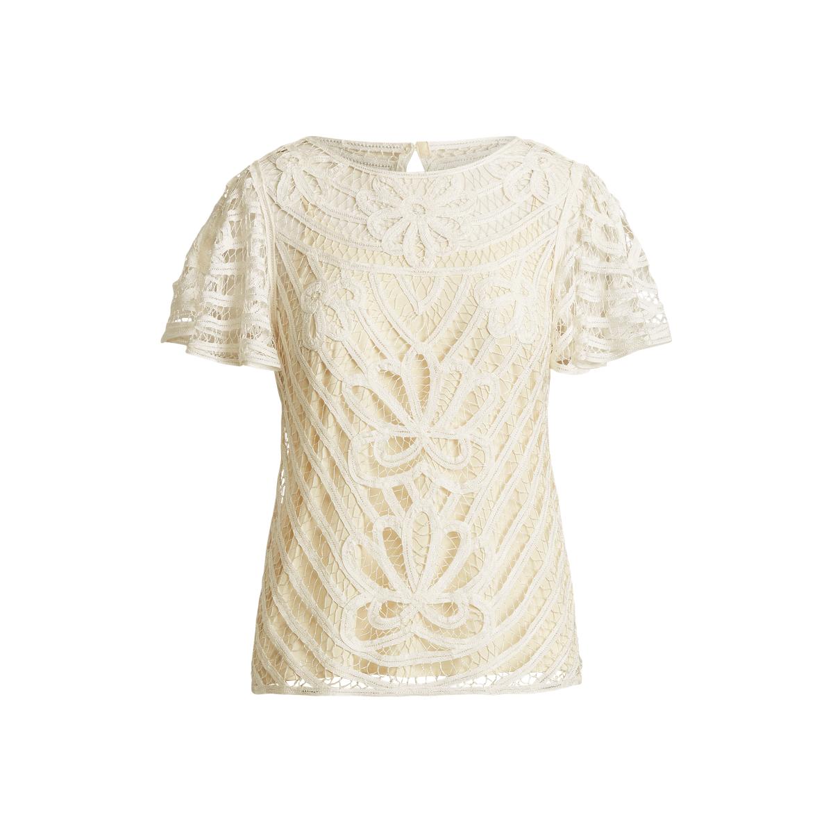 Biba 【 Battenburg Lace Blouse Women 】 ファッション レディースファッション トップス シャツ ブラウス レディース Battenburg Lace Flutter-Sleeve Blouse