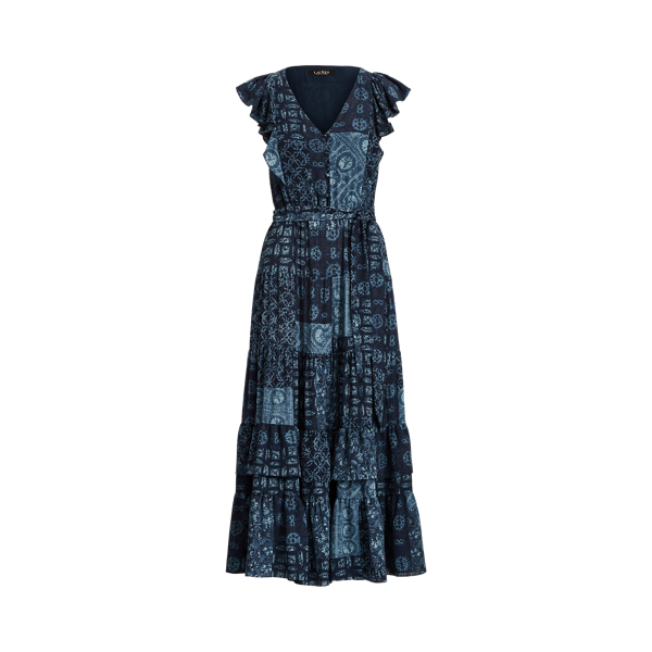 Geo-Print Crepe Dress Lauren 1
