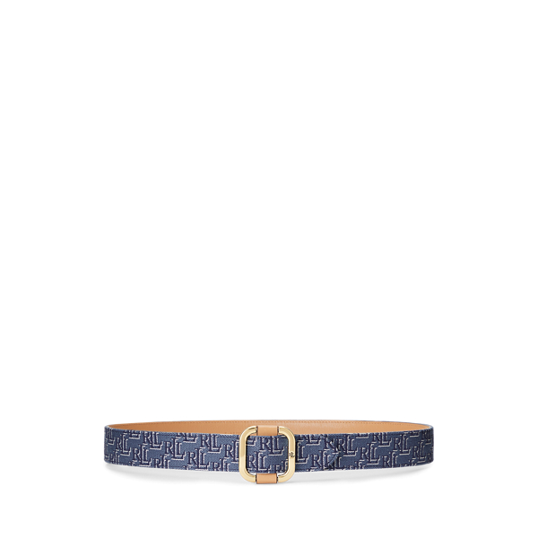 Ceinture boucle coulissante en jacquard