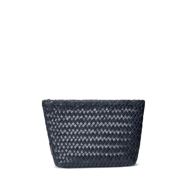 Clutch moyen Meela en cuir tiss&eacute; Lauren en 1
