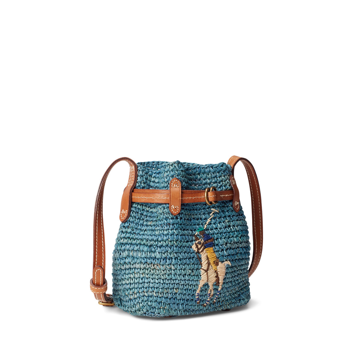 ショルダーバッグ・ポシェット Polo Ralph Lauren Rope-Trim Small Bellport Bucket Bag Polo Ralph Lauren Bellport Small Plaid Fabric Bucket Bag