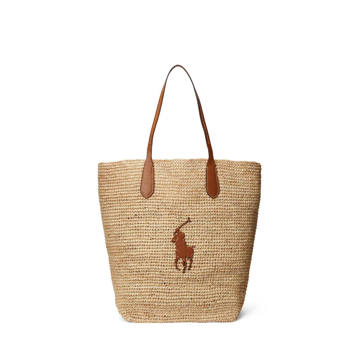 Raffia Medium North South Tote