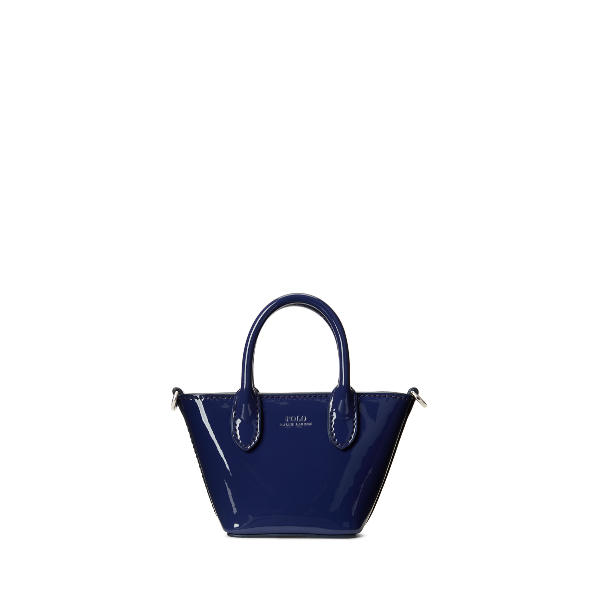 ■POLO RALPH LAUREN■ W Leather Miniature Crossbody Tote Blu Genuine Polo Ralph Lauren Leather Miniature Crossbody Tote
