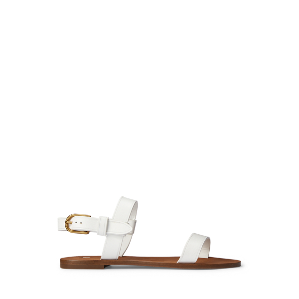 Leather Flat Sandal Polo Ralph Lauren 1