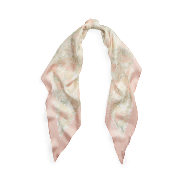 Jaclyn Floral Silk Twill Scarf