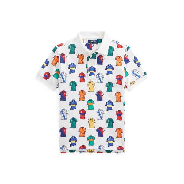 Polo-Print Mesh Polo Shirt Boys 1.5-6 Years 1